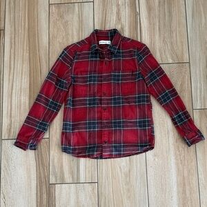 Abercrombie & Fitch Kids Red and Black Checkered Shirt